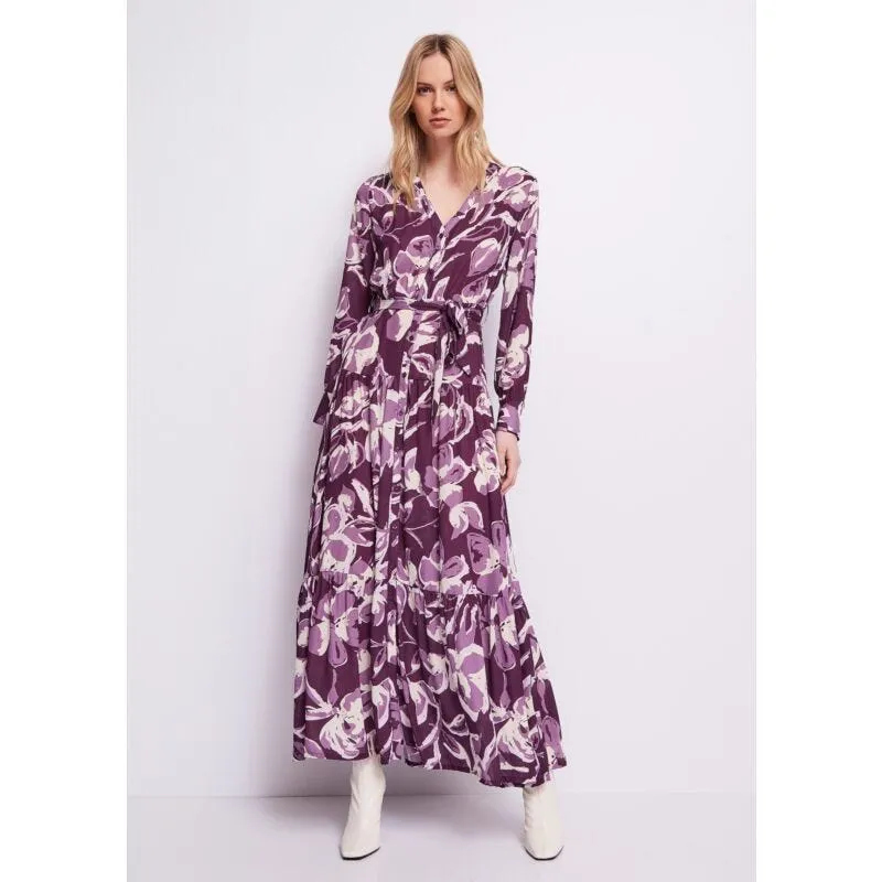 Vestito in georgette stampata