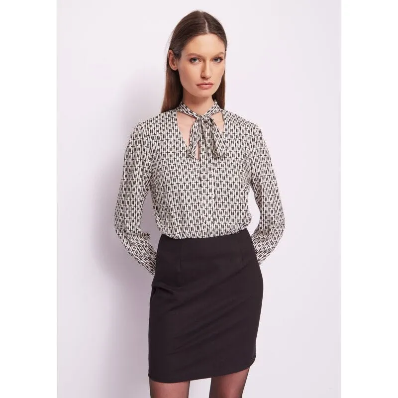 Mini abito in twill con stampa