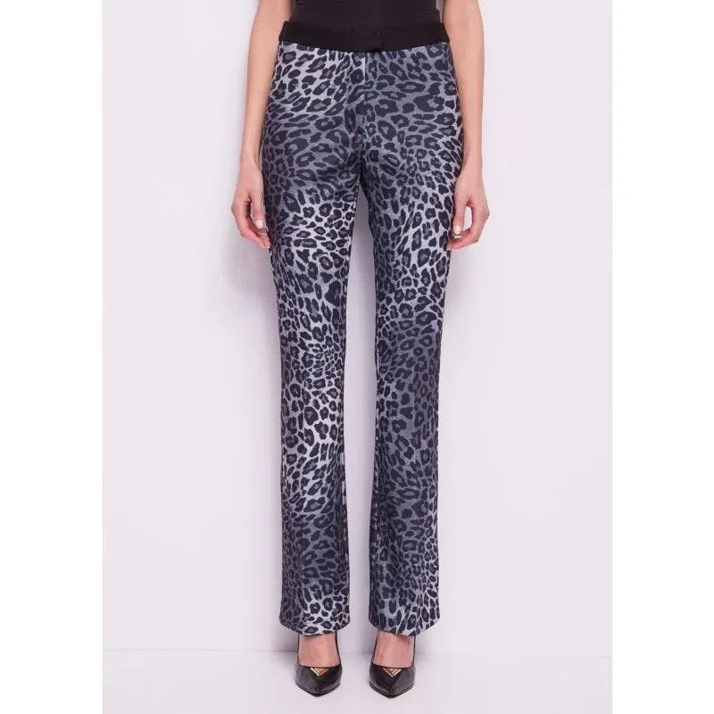 Pantaloni animalier in jersey