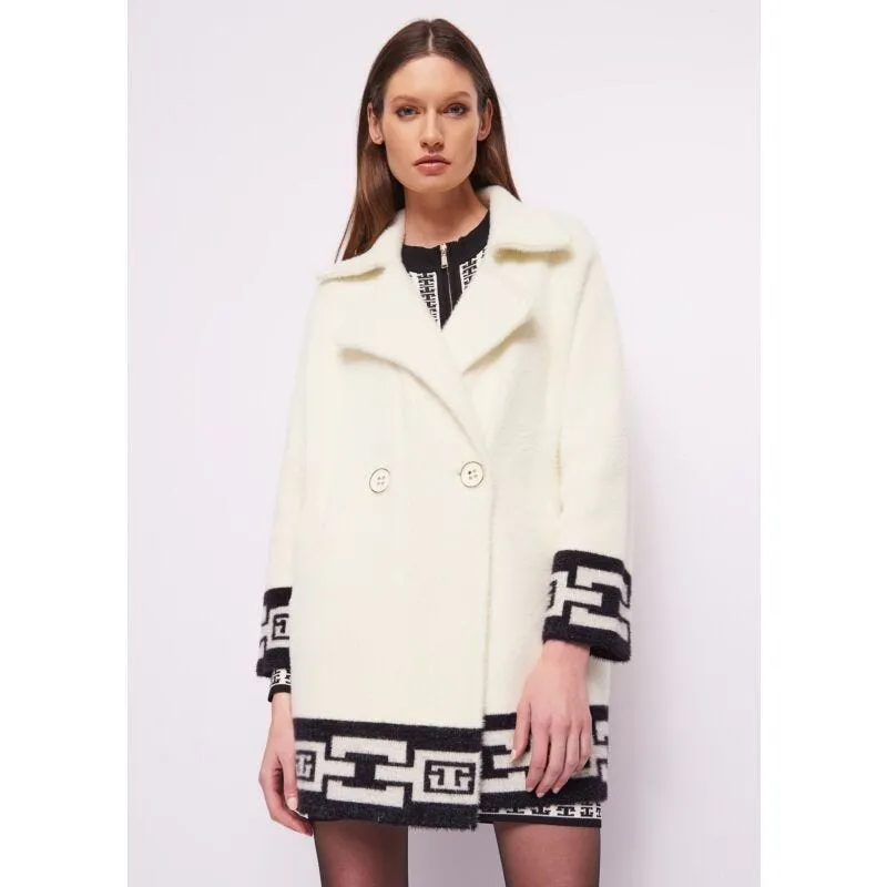 Cappotto doppiopetto in filato