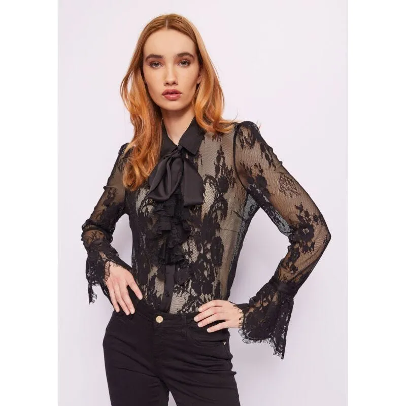 Camicia in pizzo di cotone