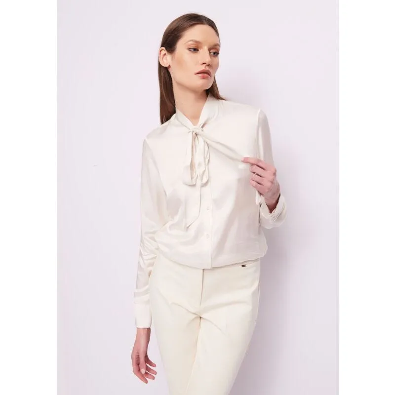 Camicia bianca in raso