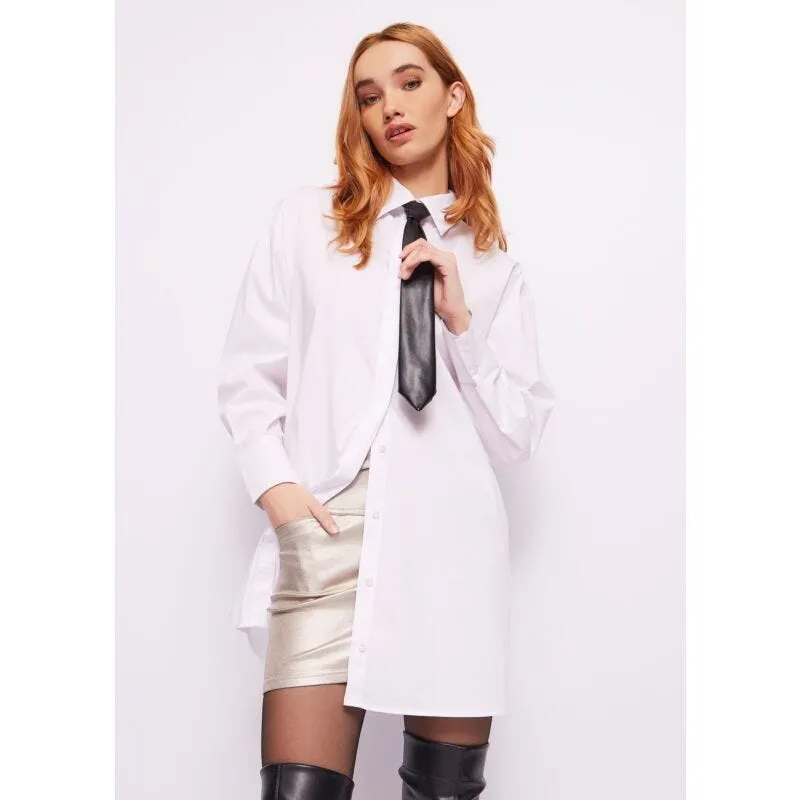 Camicia in cotone con cravatta