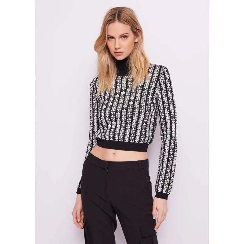 Maglia dolcevita jacquard