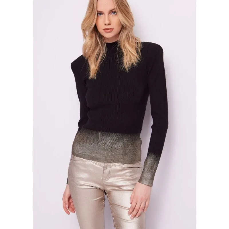 Maglia nera laminata