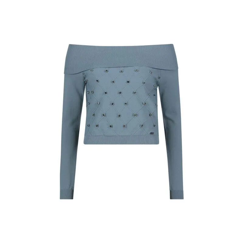 Maglia verde off the shoulder