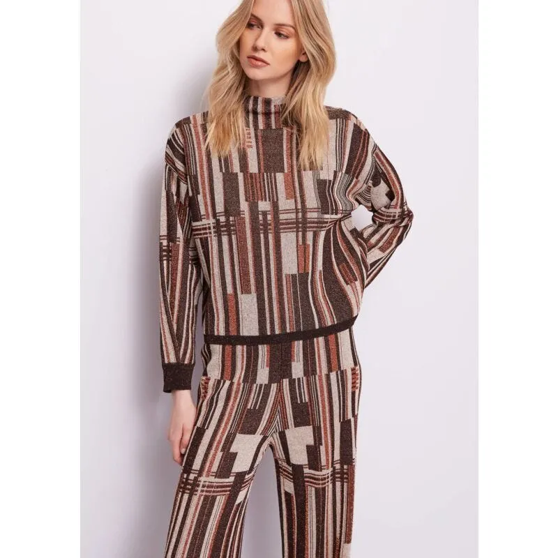 Maglia lurex jacquard