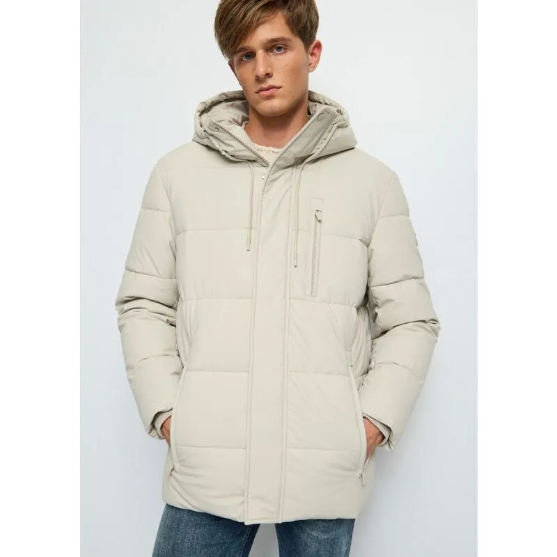 Piumino bianco in nylon trapuntato