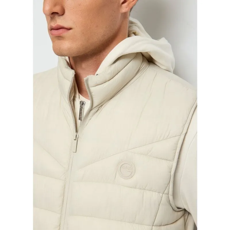 Gilet bianco imbottito trapuntato