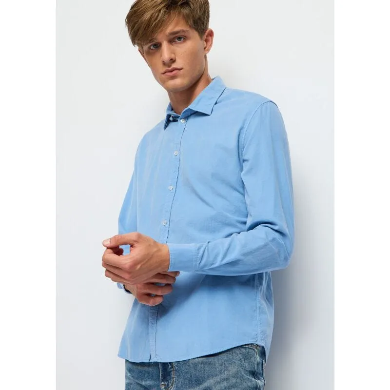 Camicia slim in velluto di cotone