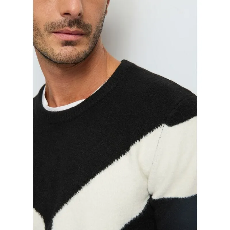 Maglia girocollo in misto lana