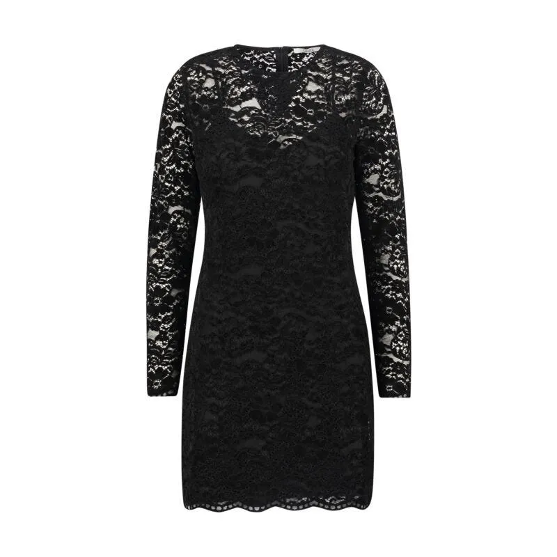 Mini abito in pizzo nero