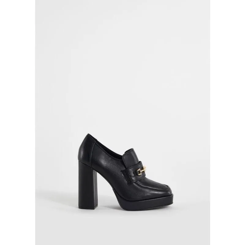 Mocassini platform con tacco alto