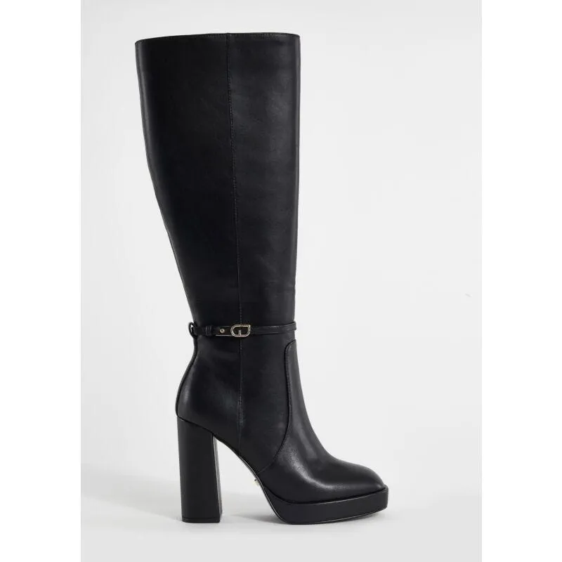 Stivali platform in similpelle