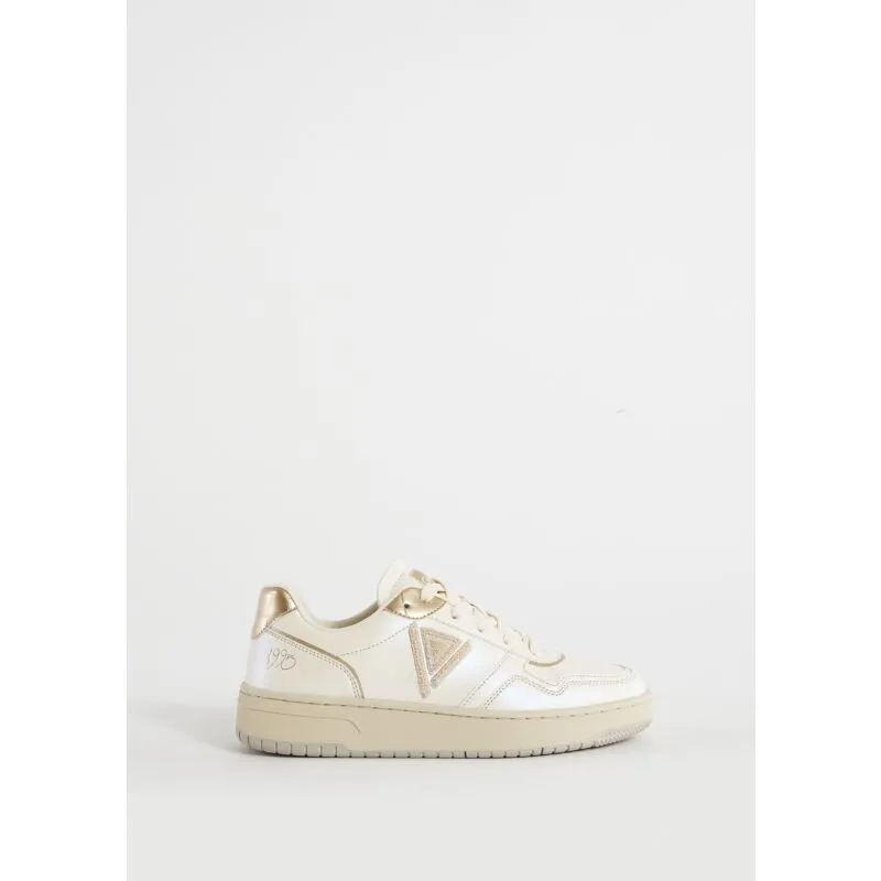 Sneaker in similpelle con logo