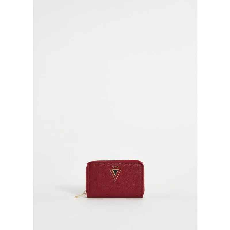 Mini portafoglio zip around rosso