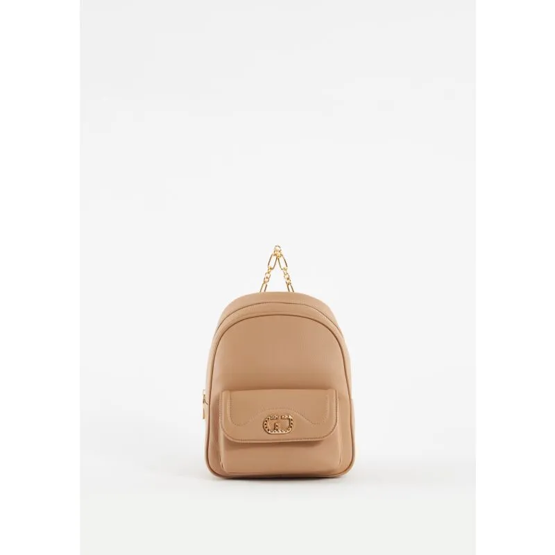 Zaino beige in similpelle