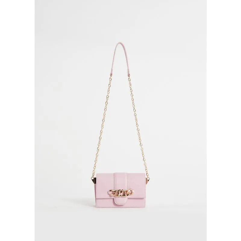 Borsa crossbody rosa in similpelle