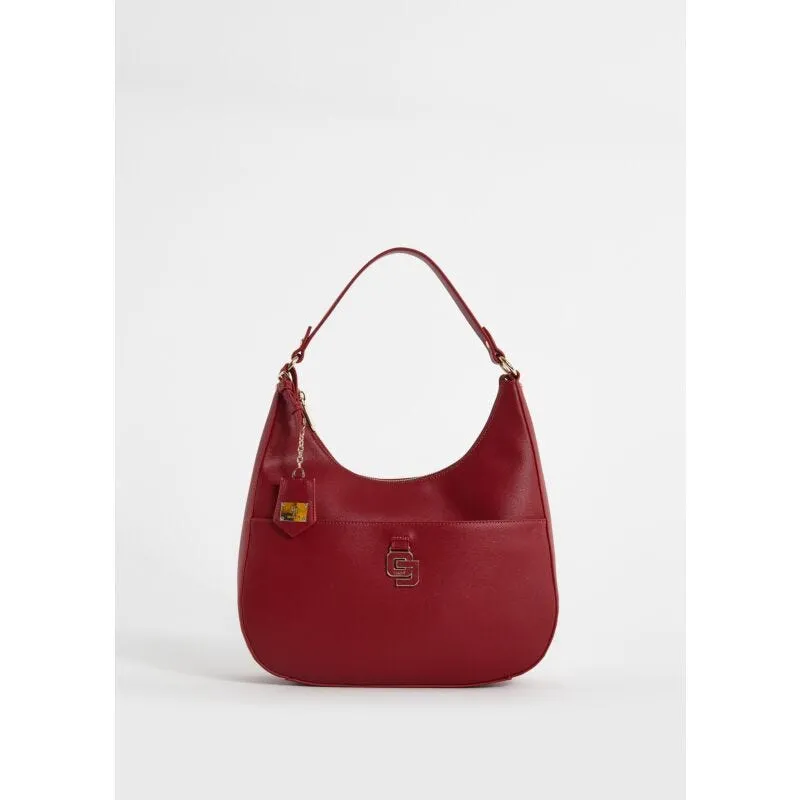 Borsa hobo rossa in similpelle