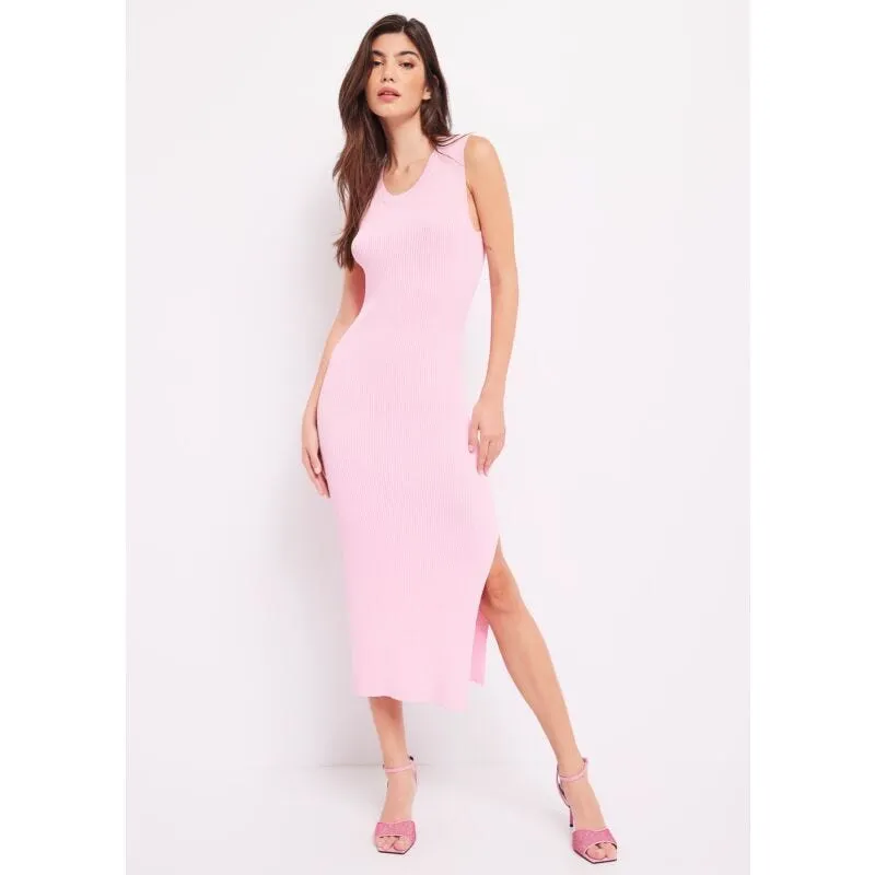 Abito in filato a costine