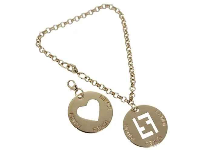 Bracciale in metallo FENDI Oro Auth 133445 D'oro