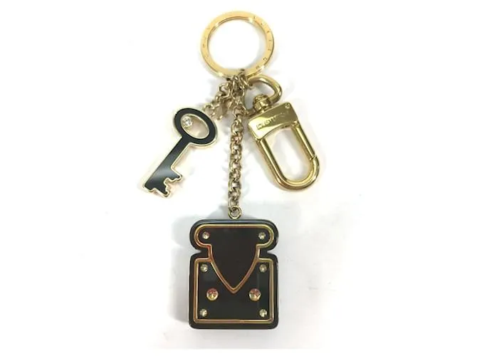 Portachiavi con lucchetto Louis Vuitton Nero