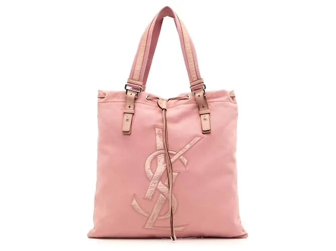 Borsa tote Kahala in tela rosa Yves Saint Laurent