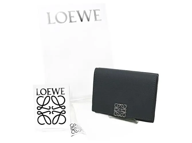 Portafoglio Trifold Loewe Grigio Marrone