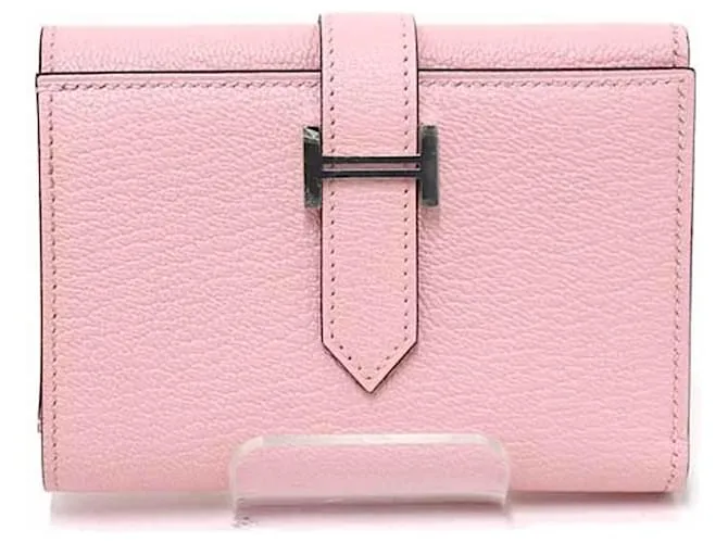 Portafoglio Trifold Bearn Combination di Hermès Rosa