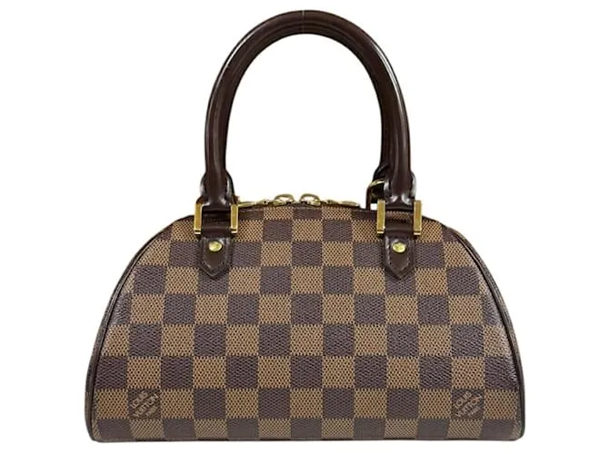 Borsa a mano Mini Damier Rivera Louis Vuitton Marrone