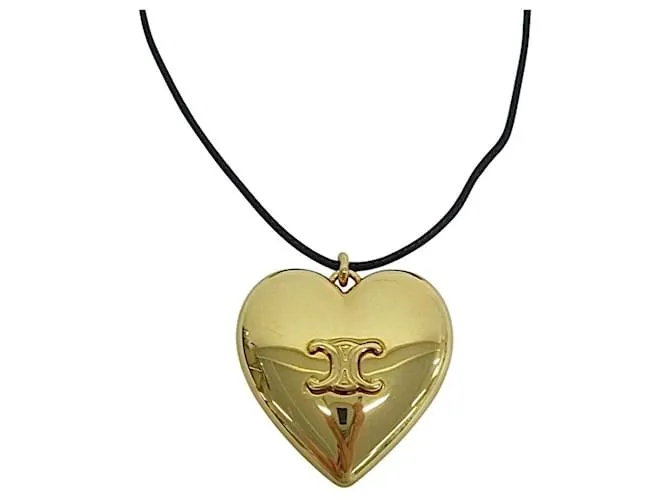 Céline Collana Coeur Triomphe di Celine D'oro Metallico