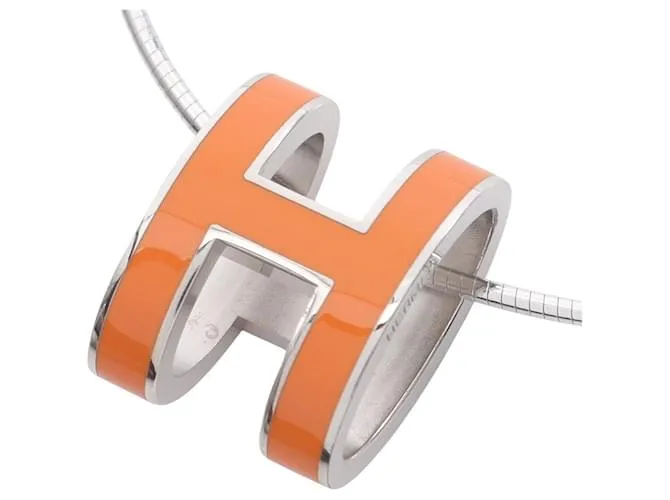 Hermès Collana in Acciaio Inossidabile Hermes POP H Arancione