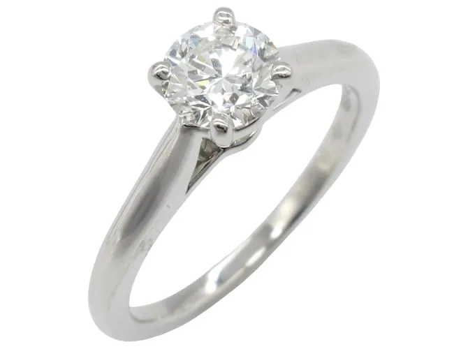 Anello Cartier Solitaire in diamante Pt950 Taglia 8