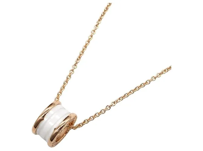 Bulgari Collana BVLGARI B-zero1 in Au750 e ceramica Bianco