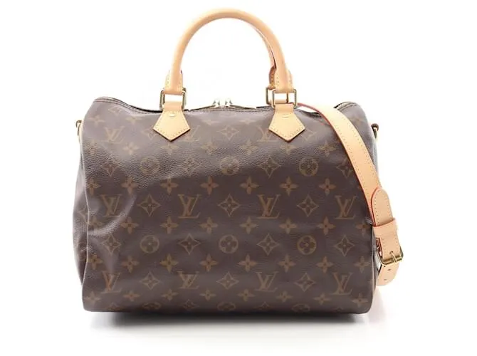 Borsa 2 in 1 Louis Vuitton Speedy Bandoulière 30 Monogram Marrone