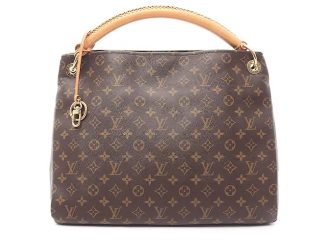 Borsa a Spalla Louis Vuitton Artsy MM in Tela Monogram Marrone