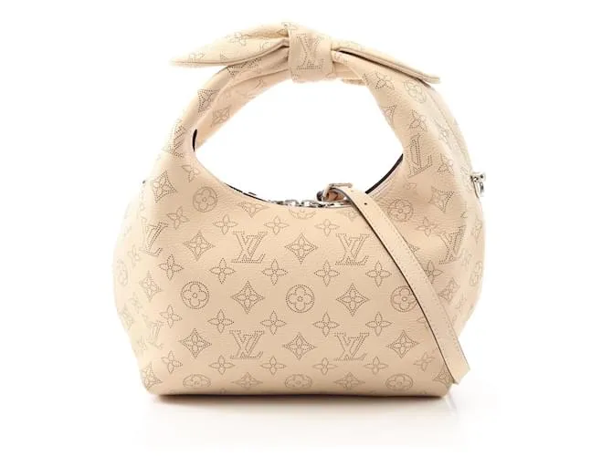 Borsa a mano Louis Vuitton Why Not PM in pelle Mahina Beige
