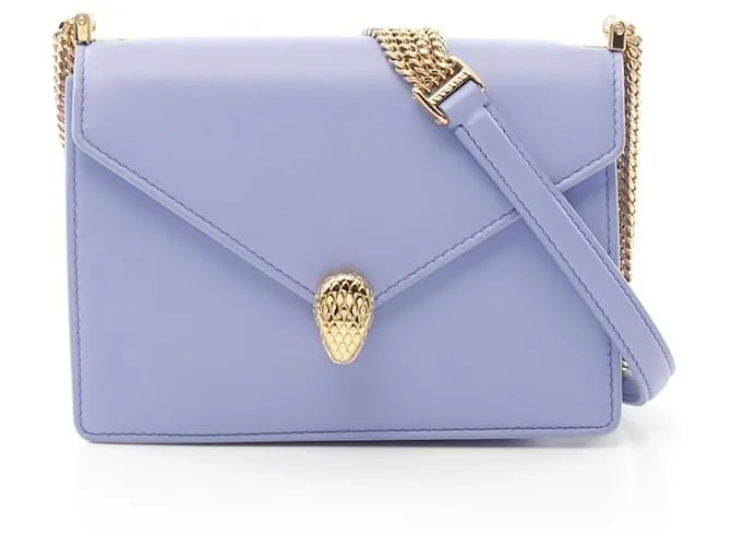 Bulgari Borsa a spalla in pelle Serpenti Forever di BVLGARI Porpora