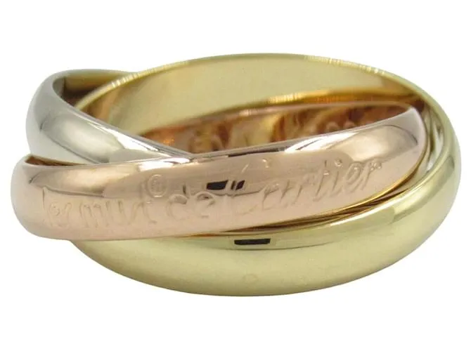 Anello Cartier Trinity Au750 Taglia 9.5 D'oro