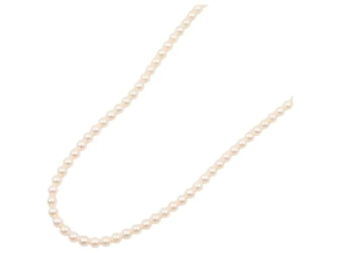 Collana in argento 925 con perle baby Mikimoto Bianco