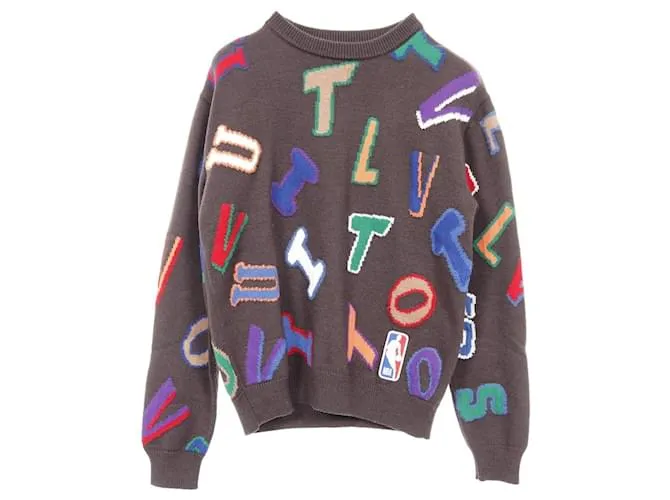 Louis Vuitton LOUIS VUITTON × NBA Maglieria in Lana Marrone