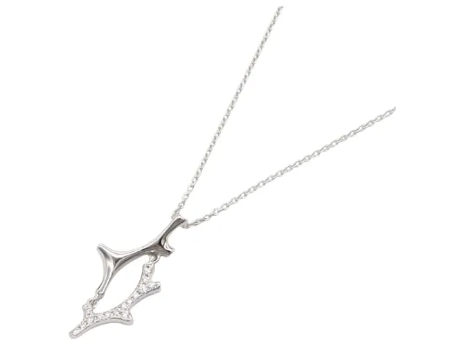 Collana di diamanti MIKIMOTO K18WG Argento