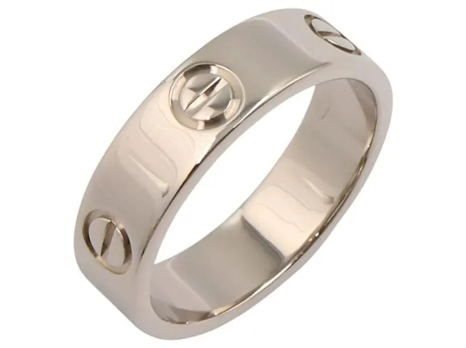 Anello Cartier Love K18WG Taglia 15 Argento