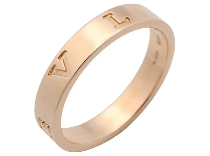 Bulgari Anello BVLGARI B-zero1 in oro rosa Au750 Taglia 14 D'oro