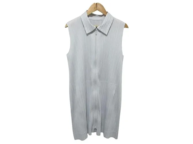 Gilet Lungo PLEATS PLEASE ISSEY MIYAKE Grigio