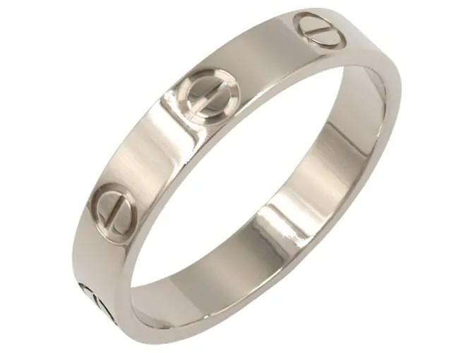 Anello Cartier Mini Love K18WG Taglia 13.5 Argento