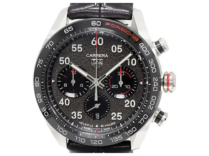 Orologio Tag Heuer Carrera Calibre Heuer 02 Edizione Speciale Porsche CBN2A1F con quadrante grigio Limitata