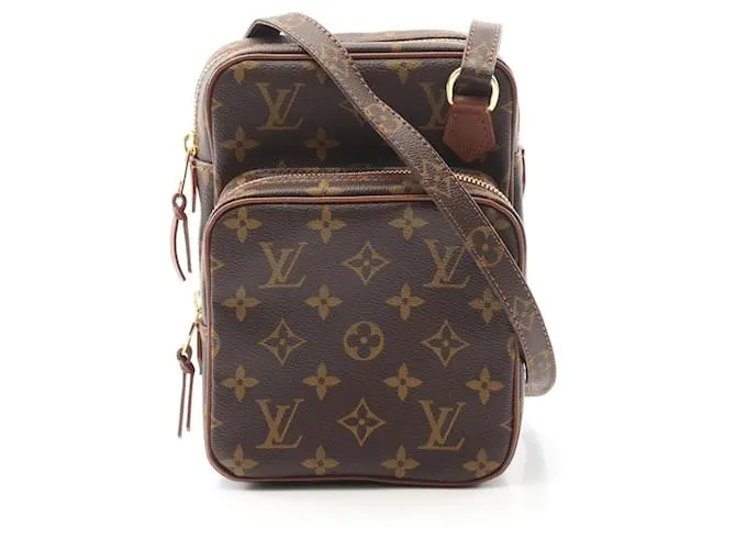 Borsa a Spalla Monogram Louis Vuitton × COMME des GARCONS Marrone