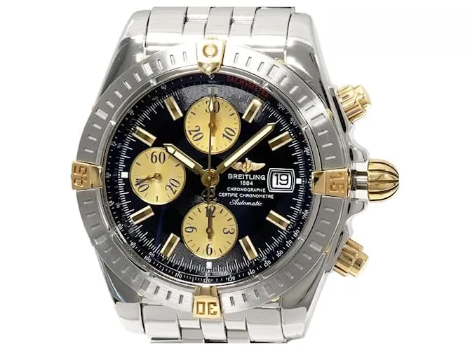 Orologio Breitling Chronomat Evolution Oro Quadrante Nero B13356