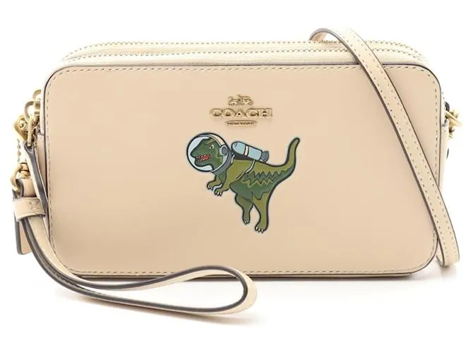 Borsa a tracolla in pelle Kira di Coach Beige